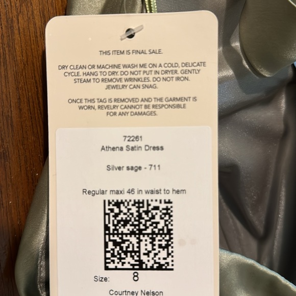 Revelry Bridesmaid satin gown - Picture 9 of 9